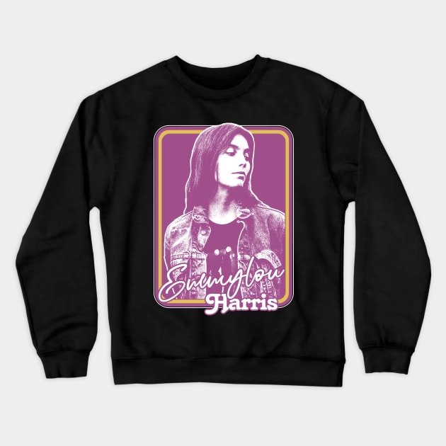 Emmylou Harris // Outlaw Country Retro Fan Design Crewneck Sweatshirt by DankFutura